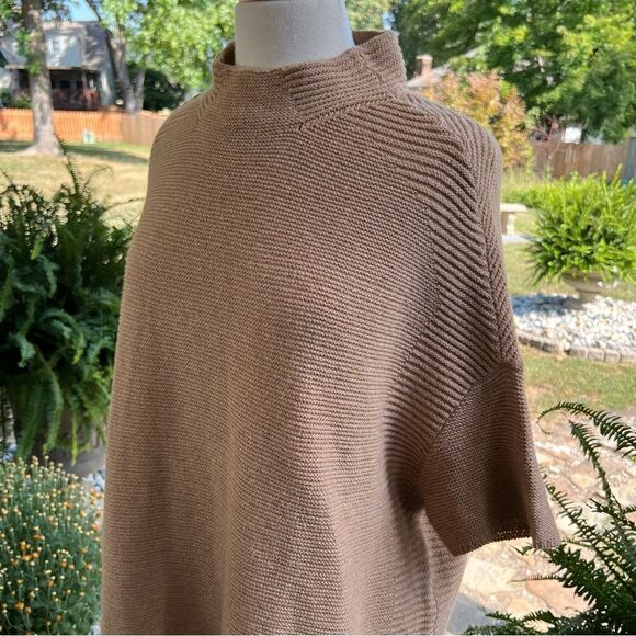 Talbots Oversized Slouchy Sweater Tan size Small - Picture 4 of 8